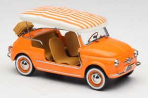 Fiat 500 Jolly Orange Norev 1:18 187791 Metall — bild 4 av 6