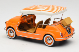 Fiat 500 Jolly Orange Norev 1:18 187791 Metall — bild 5 av 6