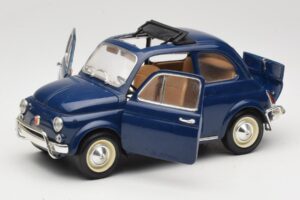 Fiat 500 L Blå Bburago 1:18 3327 Metall — bild 2 av 8