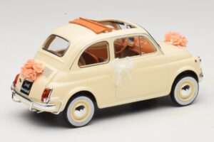 Fiat 500 L Elfenben Wedding Gift Norev 1:18 187780 Metall — bild 2 av 6