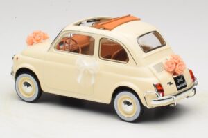 Fiat 500 L Elfenben Wedding Gift Norev 1:18 187780 Metall — bild 5 av 6