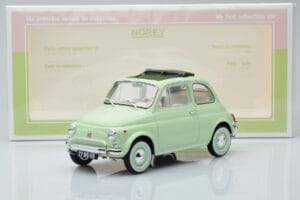 Fiat 500 L Ljusgrön Norev 1:18 187773 Metall — bild 6 av 6