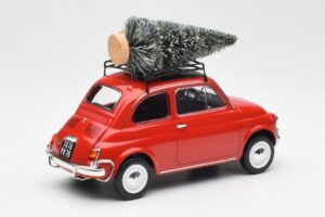Fiat 500 L Röd Christmas Norev 1:18 187779 Metall — bild 2 av 6