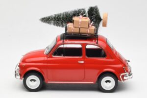 Fiat 500 L Röd Christmas Norev 1:18 187779 Metall — bild 3 av 6