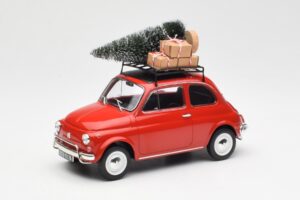 Fiat 500 L Röd Christmas Norev 1:18 187779 Metall