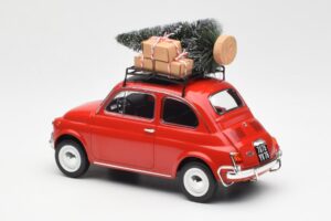 Fiat 500 L Röd Christmas Norev 1:18 187779 Metall — bild 5 av 6
