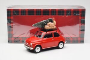 Fiat 500 L Röd Christmas Norev 1:18 187779 Metall — bild 6 av 6