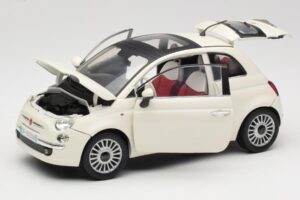 Fiat 500 Vit Mondo Motors 1:18 500291 Metall — bild 2 av 8