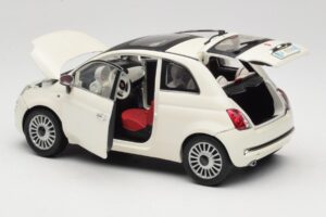 Fiat 500 Vit Mondo Motors 1:18 500291 Metall — bild 5 av 8