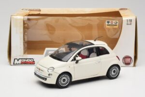 Fiat 500 Vit Mondo Motors 1:18 500291 Metall — bild 8 av 8