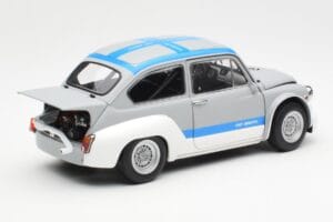 Fiat Abarth 1000 TCR Matt Grå Blå Ränder AUTOart 1:18 72642 Metall — bild 3 av 8