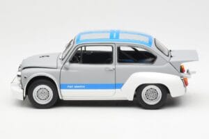 Fiat Abarth 1000 TCR Matt Grå Blå Ränder AUTOart 1:18 72642 Metall — bild 4 av 8