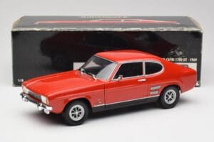 Ford Capri Mk1 1700 GT Röd Minichamps 1:18 180089001 Metall — bild 8 av 8