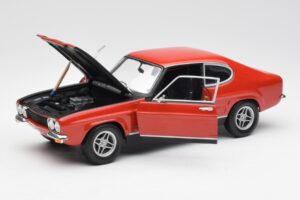 Ford Capri Mk1 2600 RS Röd Svart Minichamps 1:18 180089071 Metall — bild 2 av 8