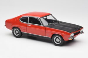 Ford Capri Mk1 2600 RS Röd Svart Minichamps 1:18 180089071 Metall — bild 6 av 8