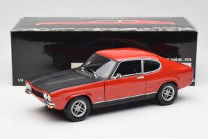 Ford Capri Mk1 2600 RS Röd Svart Minichamps 1:18 180089071 Metall — bild 8 av 8