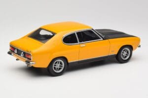 Ford Capri 2600 RS Signal Gul Med Svart Minichamps 1:18 180089070 Metall — bild 3 av 8