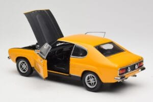 Ford Capri 2600 RS Signal Gul Med Svart Minichamps 1:18 180089070 Metall — bild 5 av 8