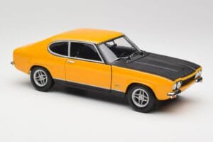 Ford Capri 2600 RS Signal Gul Med Svart Minichamps 1:18 180089070 Metall — bild 6 av 8