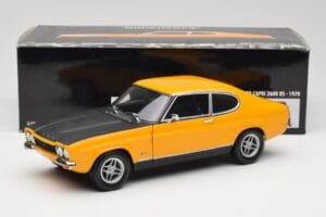 Ford Capri 2600 RS Signal Gul Med Svart Minichamps 1:18 180089070 Metall — bild 8 av 8