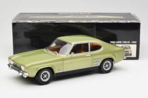 Ford Capri Mk1 Ljusgrön Metallic Minichamps 1:18 18008900 Metall — bild 8 av 8