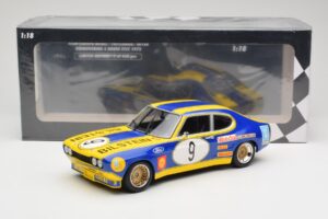 Ford Capri Mk1 RS 2600 #9 K. Fritzinger / H. Heyer Team Europa Möbel 6 Hours of Nürburgring ETCC 1973 Minichamps 1:18 1557385 — bild 6 av 6