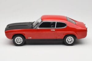 Ford Capri Mk1 RS 2600 Röd med Svart Huv MCG 1:18 MCG18538 Metall — bild 3 av 6