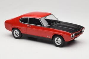 Ford Capri Mk1 RS 2600 Röd med Svart Huv MCG 1:18 MCG18538 Metall — bild 4 av 6