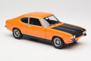 Ford Capri Mk1 RS 2600 Signal Orange Svart Minichamps 1:18 150089077 Metall — bild 6 av 8