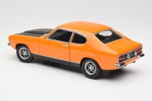 Ford Capri Mk1 RS 2600 Signal Orange Svart Minichamps 1:18 150089077 Metall — bild 7 av 8