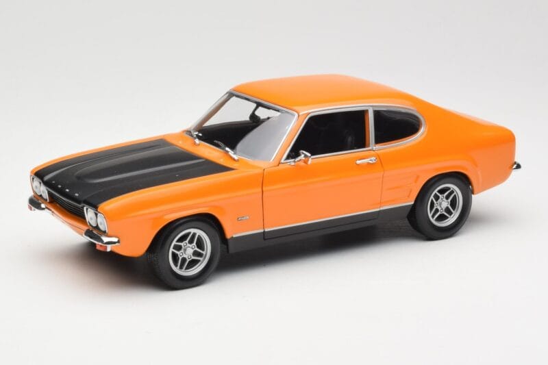 Ford Capri Mk1 RS 2600 Signal Orange Svart Minichamps 1:18 150089077 Metall