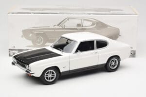 Ford Capri Mk1 RS 2600 Vit Svart Minichamps 1:18 150089078 Metall — bild 8 av 8