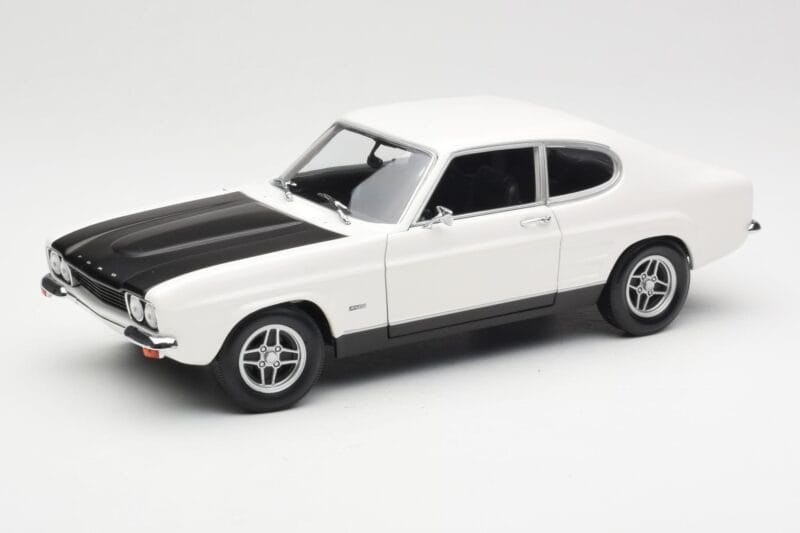 Ford Capri Mk1 RS 2600 Vit Svart Minichamps 1:18 150089078 Metall