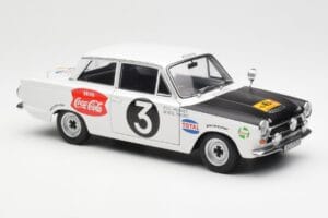 Ford Cortina Mk1 #3 P. Hughes / B. Young African Safari Rally 1964 AUTOart 1:18 86428 Metall — bild 6 av 8