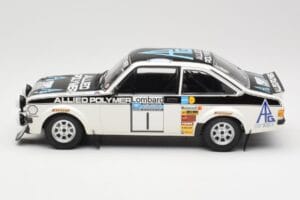 Ford Escort Mk2 RS 1800 #1 T. Mäkinen / H. Liddon Allied Polymer Group Winners Lombard RAC Rally 1975 Minichamps 1:18 1557587 — bild 3 av 6