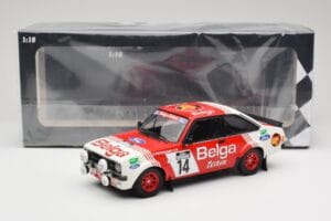 Ford Escort Mk2 RS 1800 #14 Droogmans / Joosten Belga 3rd Place Lotto Haspengouw Rally 1983 Minichamps 1:18 155838714 Metall — bild 6 av 6