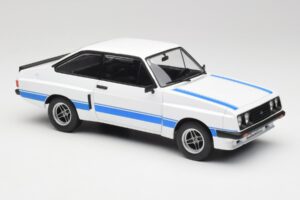 Ford Escort Mk2 RS 2000 X-Pack Diamond Vit & Blå Stripe MCG 1:18 MCG18350 Metall — bild 4 av 6