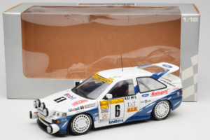 Ford Escort RS Cosworth Mobil 1 #6 F. Delecour / D. Grataloup Rally Monte Carlo Night Version Winner 1994 UT Models 1:18 3945 — bild 8 av 8