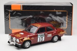 Ford Escort RS 1600 Mk1 #10 H. Mikkola / J. Davenport RAC Rally 1974 IXO 1:18 18RMC047C Metall — bild 6 av 6