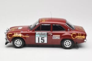 Ford Escort RS 1600 Mk1 #15 M. Alen / I. Kivimäki RAC Rally 1974 IXO 1:18 18RMC047B Metall — bild 3 av 6