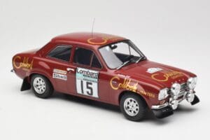 Ford Escort RS 1600 Mk1 #15 M. Alen / I. Kivimäki RAC Rally 1974 IXO 1:18 18RMC047B Metall — bild 4 av 6