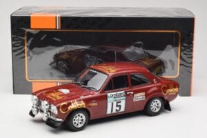 Ford Escort RS 1600 Mk1 #15 M. Alen / I. Kivimäki RAC Rally 1974 IXO 1:18 18RMC047B Metall — bild 6 av 6