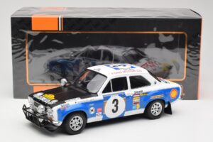 Ford Escort RS 1600 Mk1 #3 V. Preston Jr. / B. Smith Safari Rally 1973 IXO 1:18 18RMC075B Metall — bild 6 av 6