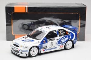 Ford Escort WRC #8 B. Thiry / S. Prevot RAC Rally 1998 IXO 1:18 18RMC170B Metall — bild 6 av 6