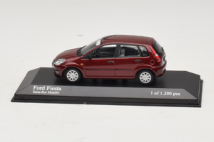 Ford Fiesta Mk5 Röd Metallic Minichamps 1:43 400081101 Metall