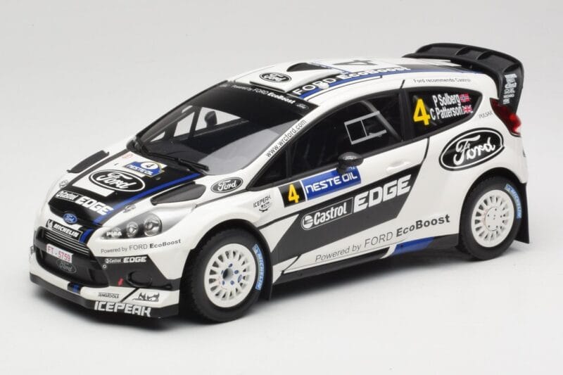 Ford Fiesta RS WRC #4 H. Solberg / C. Patterson Ford Rally Team Rally Finland 2012 Minichamps 1:18 151120804 Metall