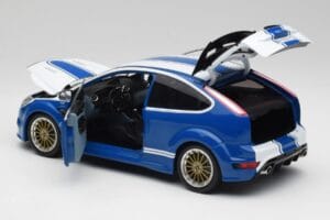 Ford Focus RS Mk2 LM Classic Blå Capri RS2600 Tribute Minichamps 1:18 100080072 Metall — bild 5 av 8