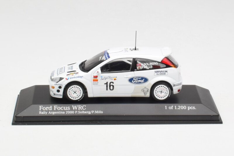 Ford Focus WRC Mk1 #16 P. Solberg / P. Mills Rally Argentina 2000 Minichamps 1:43 430008916 Metall