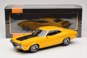 Ford Gran Torino Sport Gul IXO 1:18 18CMC186 Metall — bild 6 av 6