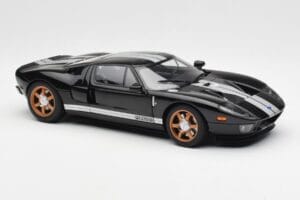 Ford GT Svart Med Vita Ränder AUTOart 1:18 73023 Metall — bild 6 av 8